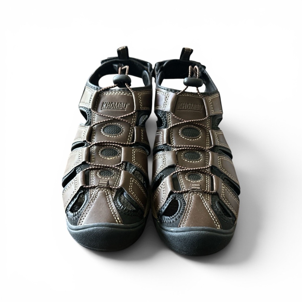 Khombu Men's Fisherman Sandals Waterproof Adjustable Size 9 M